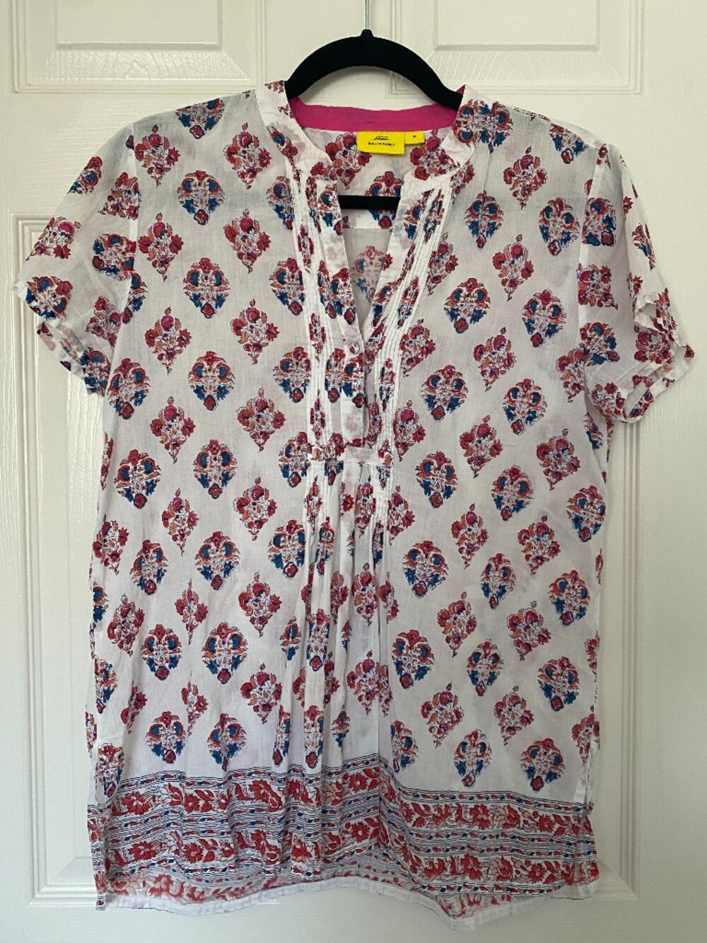 Roller Rabbit | Cotton Block Print Tunic Blouse